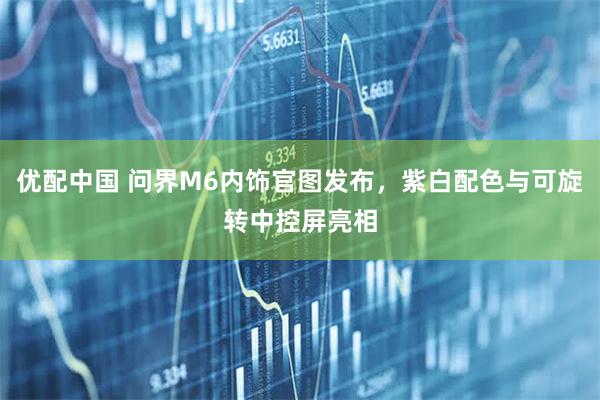 优配中国 问界M6内饰官图发布，紫白配色与可旋转中控屏亮相