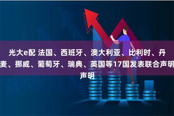 光大e配 法国、西班牙、澳大利亚、比利时、丹麦、挪威、葡萄牙、瑞典、英国等17国发表联合声明