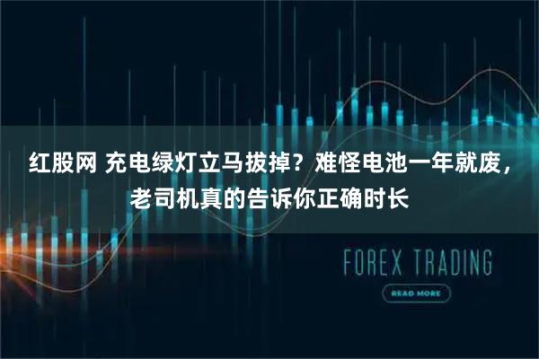 红股网 充电绿灯立马拔掉？难怪电池一年就废，老司机真的告诉你正确时长